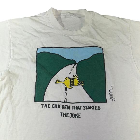 The Chicken That Started the Joke Vintage Grimm T-shirt - Picture 2 of 5